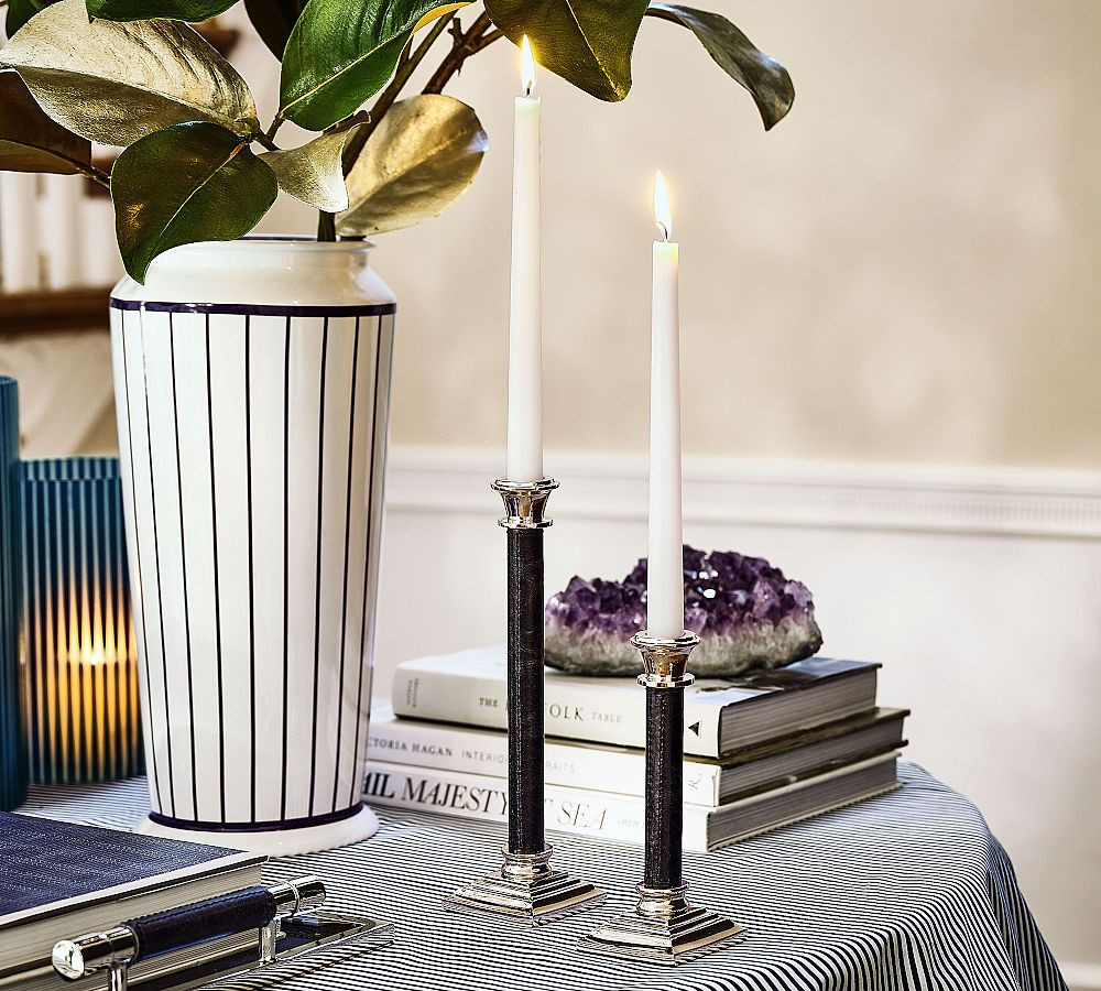 Brandon Maxwell Ludlow Taper Candle Holder | Pottery Barn (US)