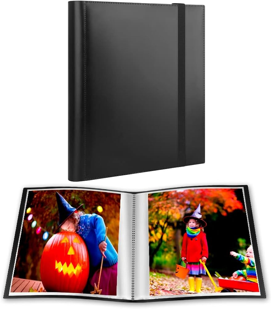 Photo Album 8x10, 8x10 Photo Album Book Holds 68 Photos, Art Portfolio Binder for 8 x 10 Pictures... | Amazon (US)