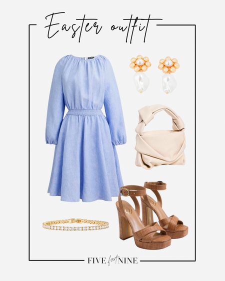 Easter outfit, linen mini dress, platform heels, white leather bag 

#LTKSeasonal