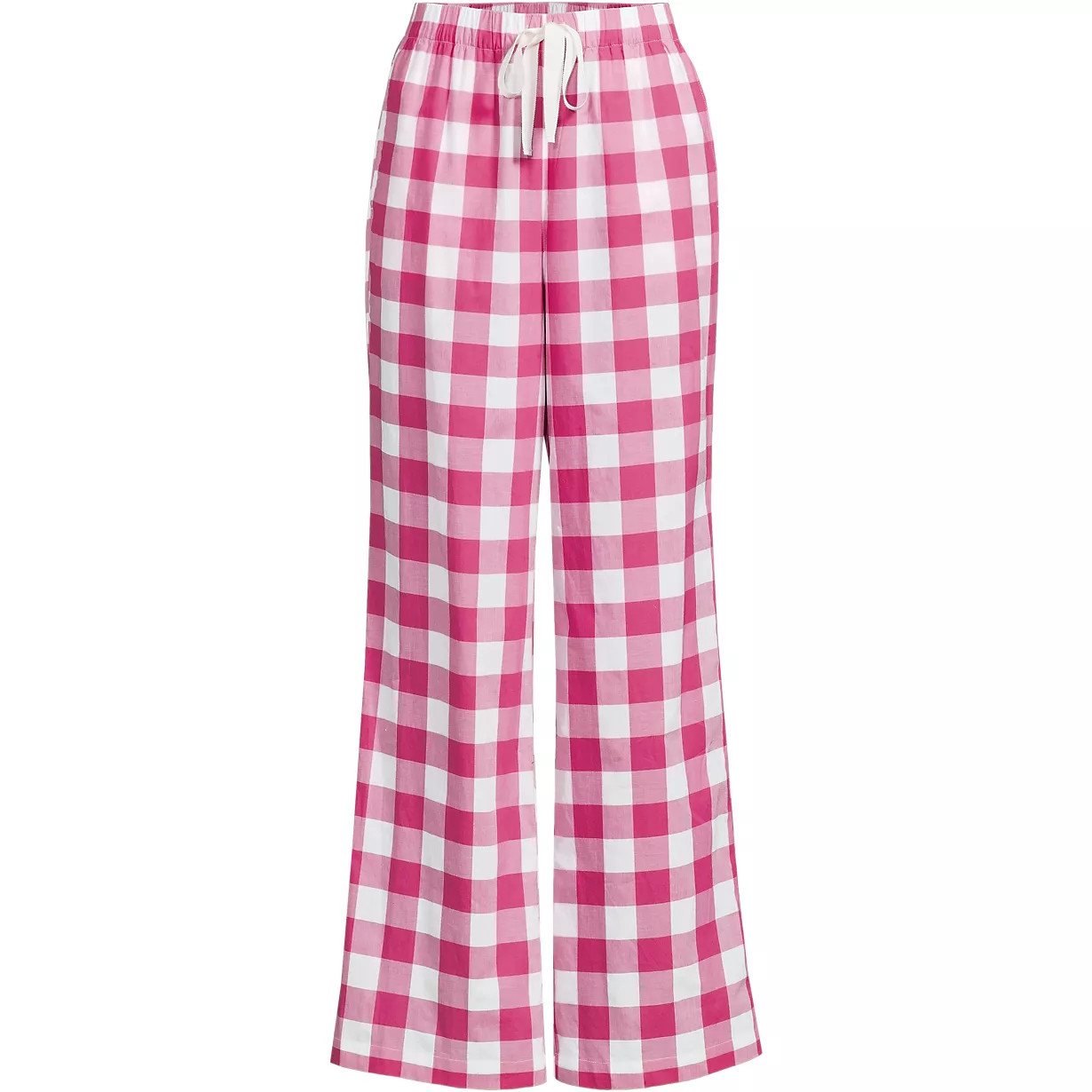Women's Poplin Wide Leg Sleep Pants | Lands' End (US)