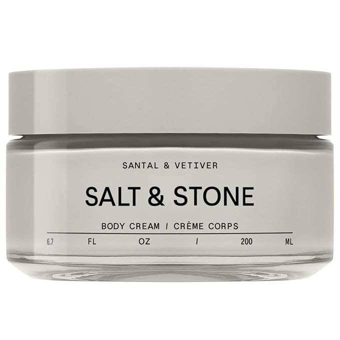 Salt & Stone Body Cream – Santal & Vetiver | Hydrating Formula with Seaweed Extracts, Spirulina... | Amazon (US)