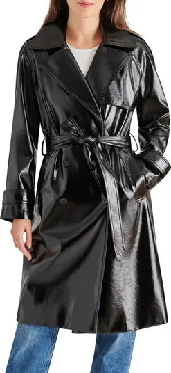 Steve Madden Ilia Faux Leather Trench Coat | Nordstrom | Nordstrom