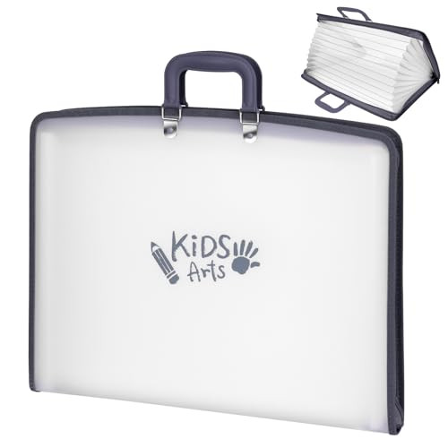11x17 Kids Art Portfolio - Accordian File Organizer with 13 Pockets, Art Portfolio for Kids with ... | Amazon (US)