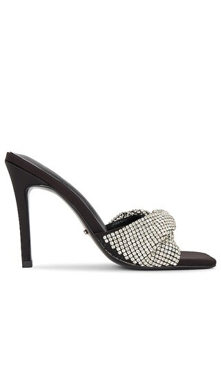 Fringe Mule in Crystal & Black | Revolve Clothing (Global)