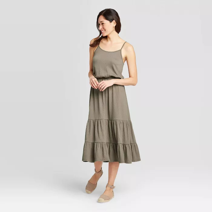 Women's Sleeveless Scoop Neck Midi Dress - Knox Rose™ | Target
