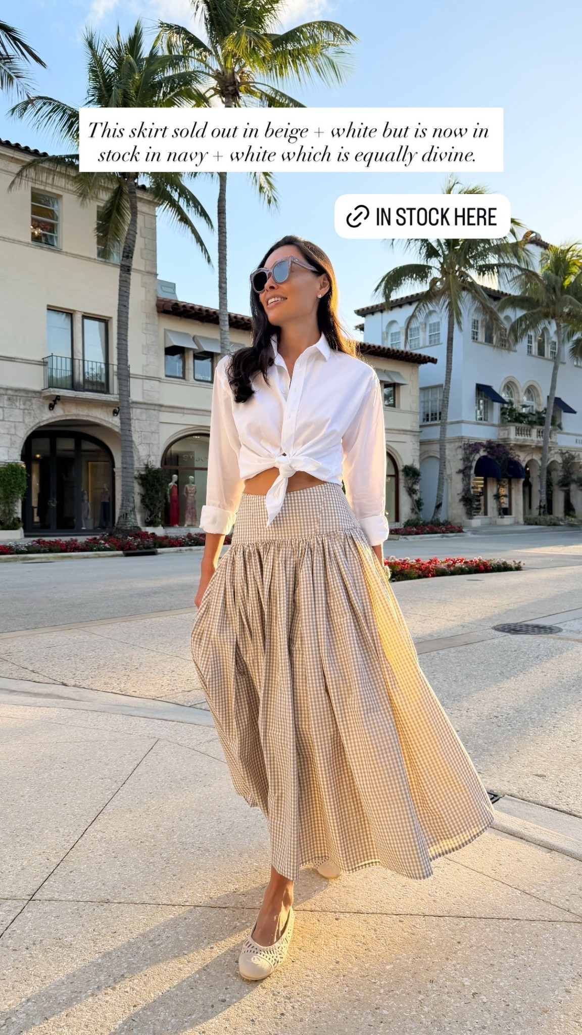 Back in stock! Gingham Alexis skirt, Palm Beach outfit, spring outfit. 

#LTKSeasonal #LTKdayinmylife #LTKootd