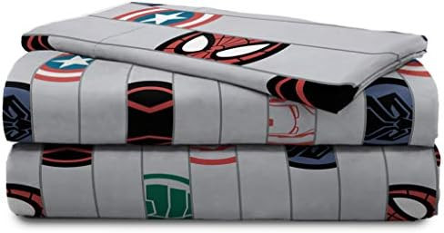 Jay Franco Marvel Avengers Emblems Twin Sheet Set - 3 Piece Set Super Soft and Cozy Kid’s Bedding- F | Amazon (US)