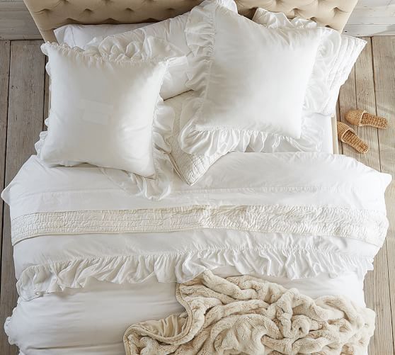 Silk Channel Two-Toned Quilt & Sham | Pottery Barn (US)