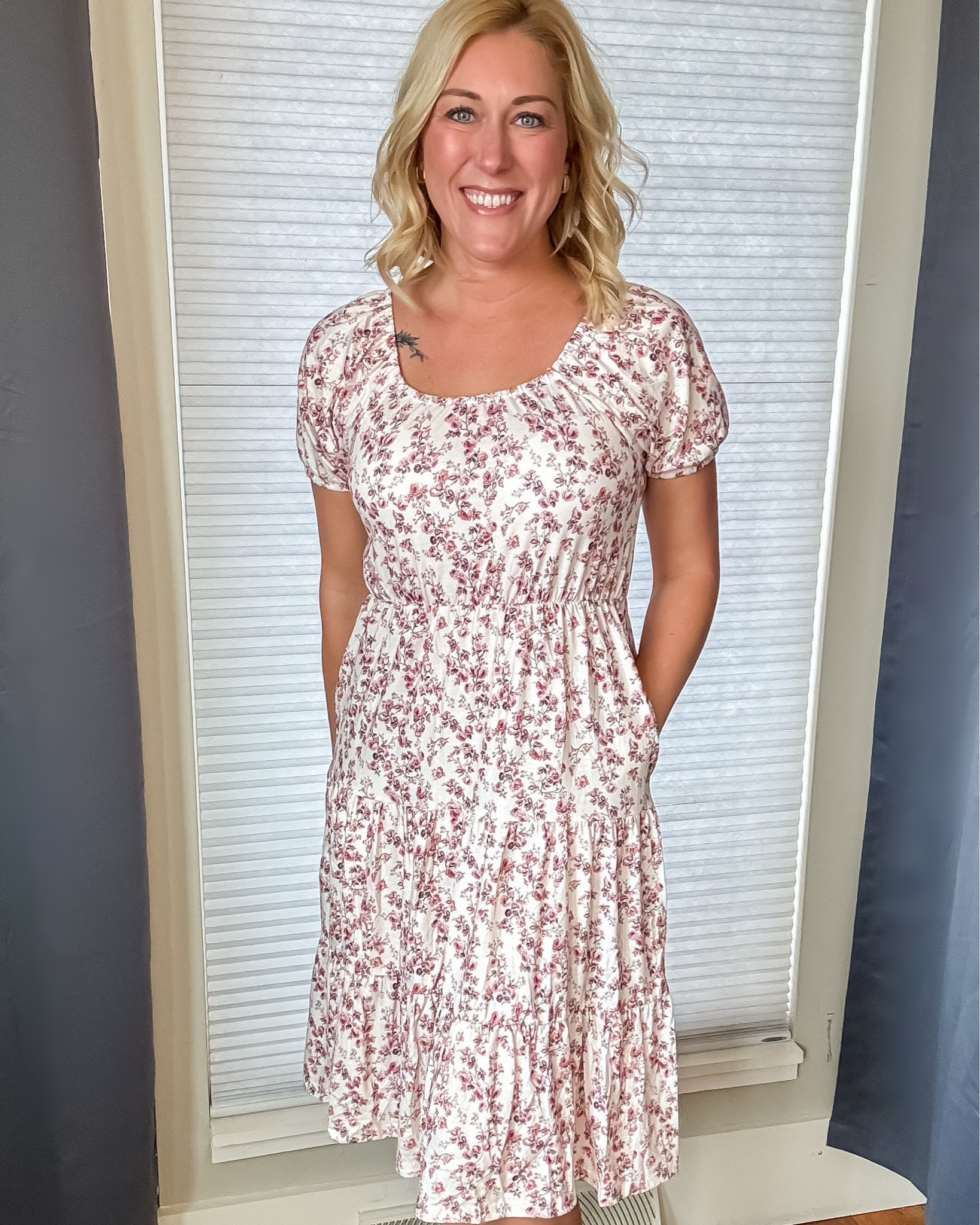 This dress exceeded my expectations so much!! I absolutely love the different ways to wear the shoulders! So versatile and cute for any occasion.