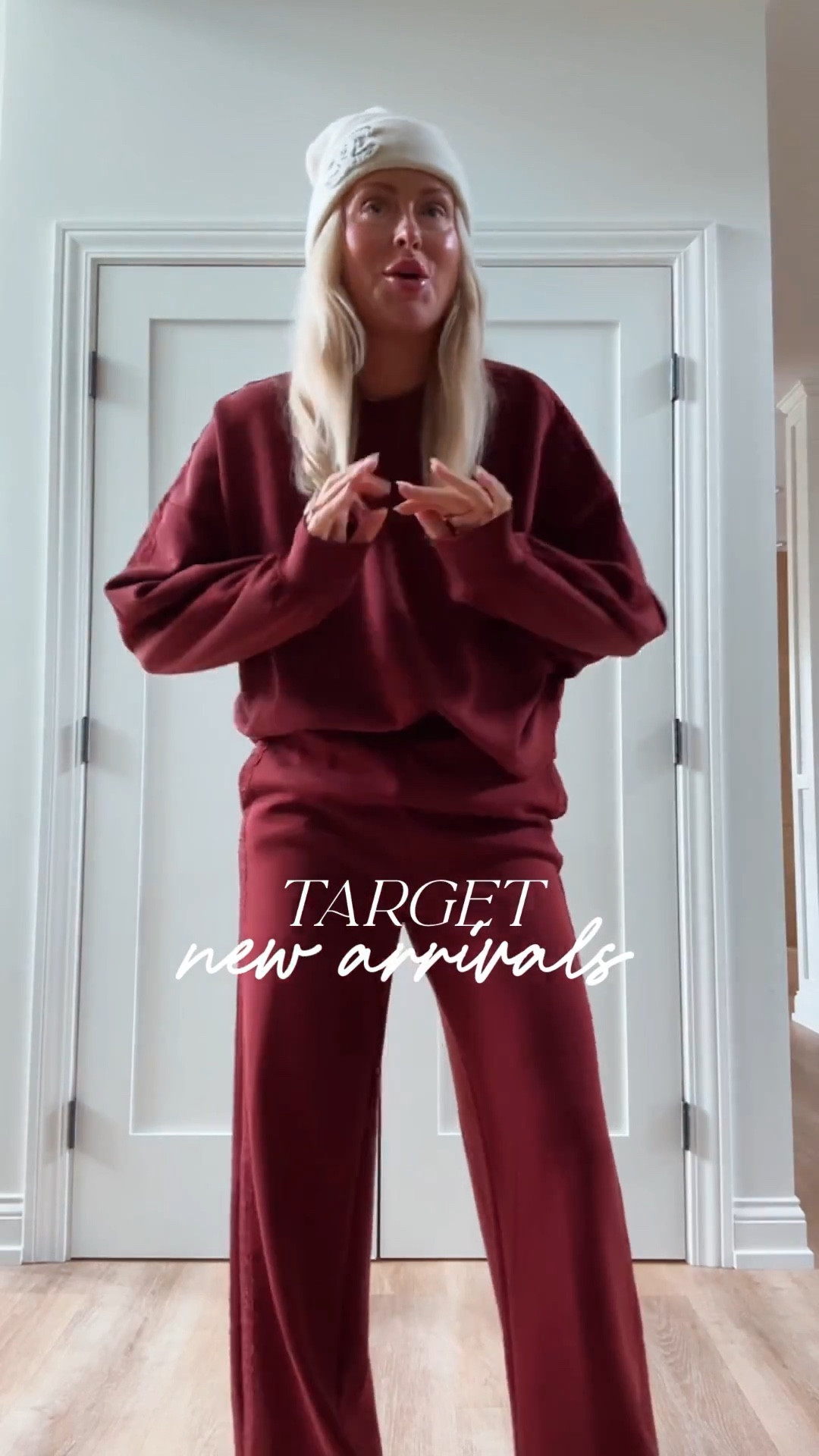 Best seller set! Get your tts! Run roomy IMO! So cute! 
Target new lace stripe, lounge sets! 
I did smalls.

Winter outfit. Sweater. Lounge set. Lounge wear. #LTKFindsUnder50

#LTKmomlife #LTKootd