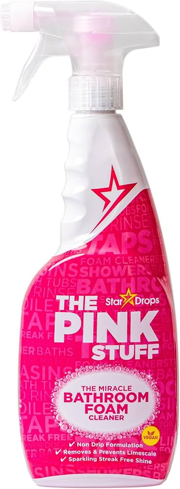 Stardrops - The Pink Stuff - Miracle Bathroom Foam Cleaner 750ml - Baths, Tiles, Soap Scum, Limes... | Amazon (US)