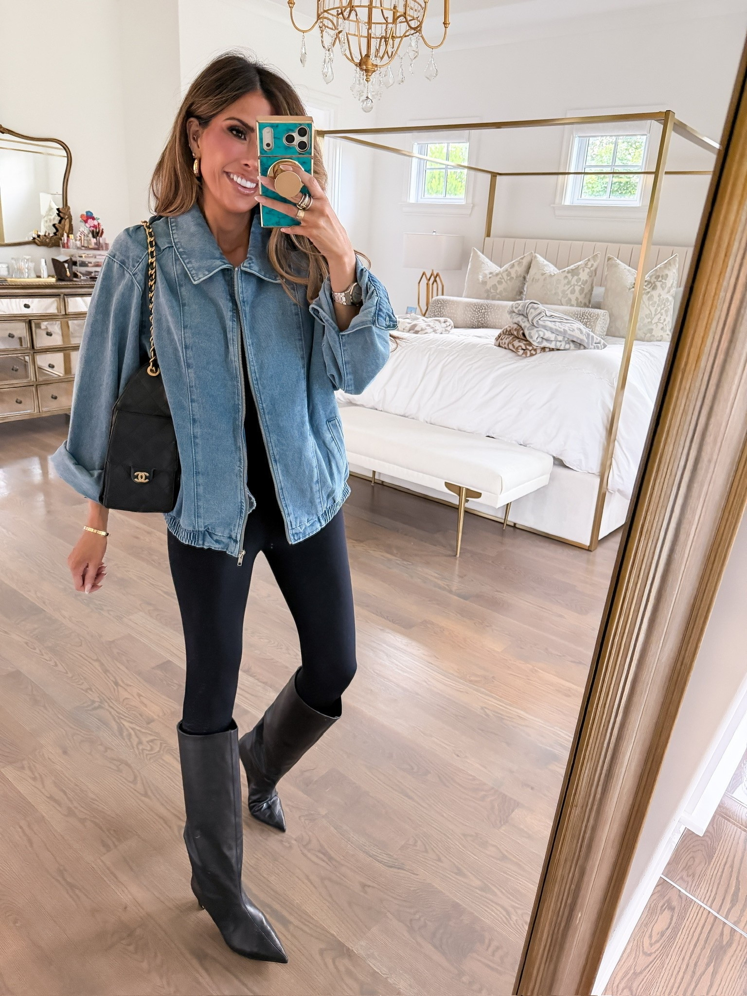 Fall OOTD! This denim jacket reminds me of Zimmermann! Wearing XS jacket and small leggings!

Nordstrom fashion, Nordstrom finds, Fall outfits women, Teacher outfits, Denim jackets, Black leggings, Fall boots, Winter boots, Gemme Beauty, Emily Gemma

#LTKSeasonal #LTKWorkwear #LTKdayinmylife