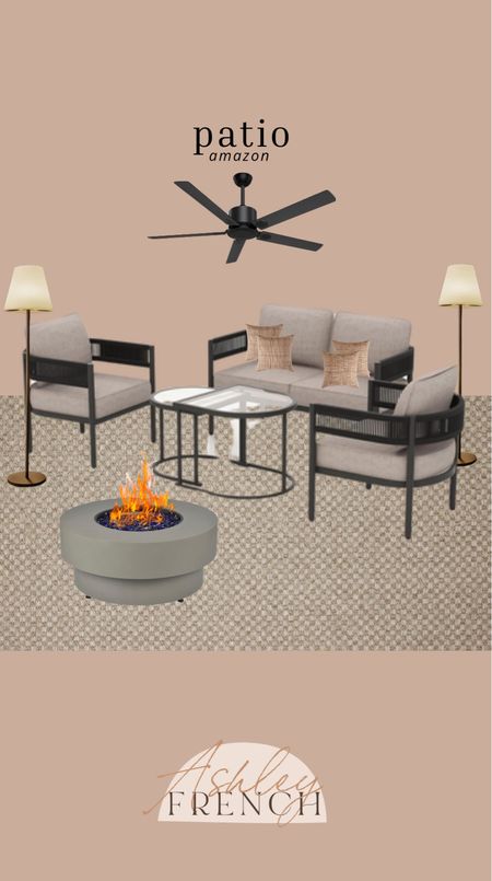 Summer patio design, all from Amazon.




Outdoor furniture, outdoor couch set, outdoor floor lamp, outdoor fire pit, outdoor ceiling fan, outdoor area rug, Amazon home furniture, Amazon outdoor furniture 

#LTKHome