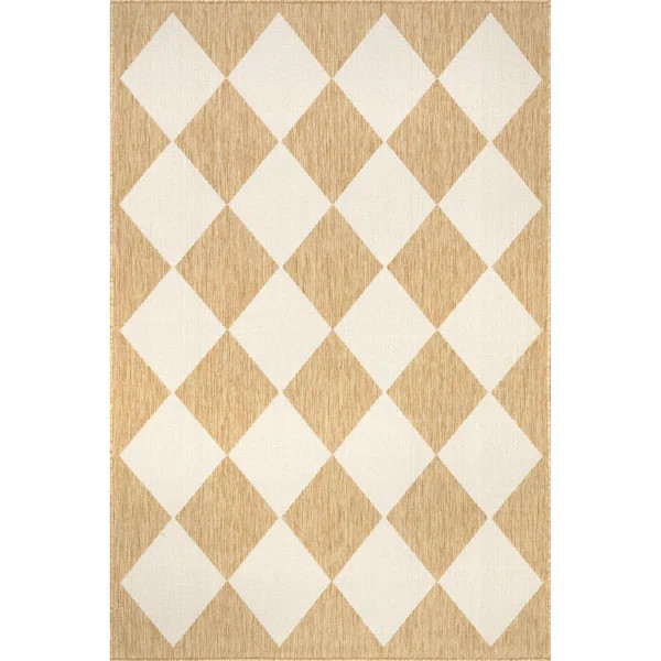 Sabina Diamond Trellis Indoor/Outdoor Area Rug | Wayfair North America