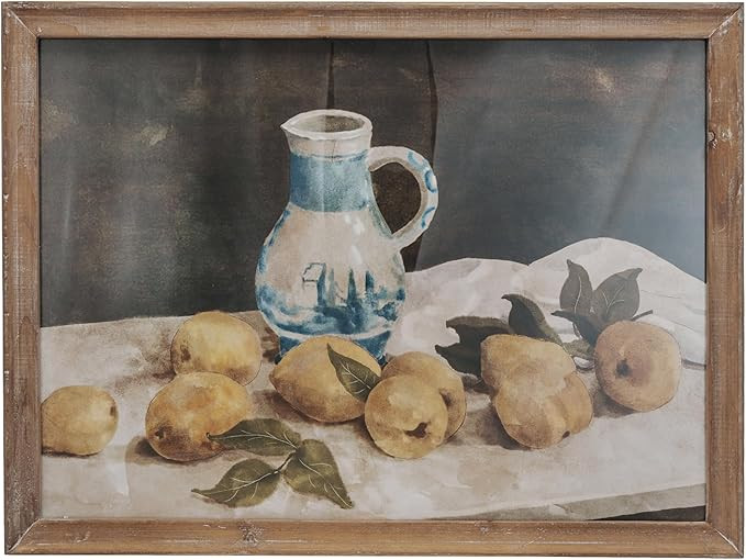 Creative Co-Op Citrus Charm Framed Wall Art, Multicolor | Amazon (US)