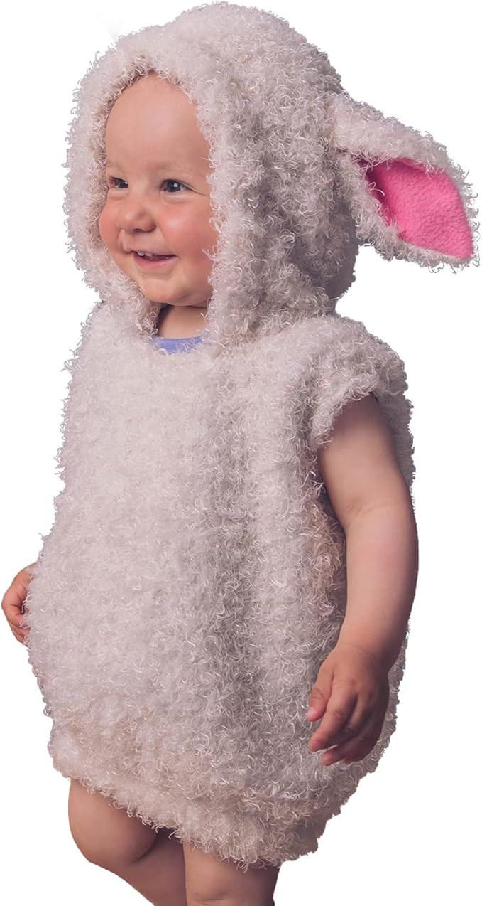 Kids Sheep Costume Boys Girls Furry Hooded Vest Cute Animal Costume Little Lamb Christmas Outfits | Amazon (US)
