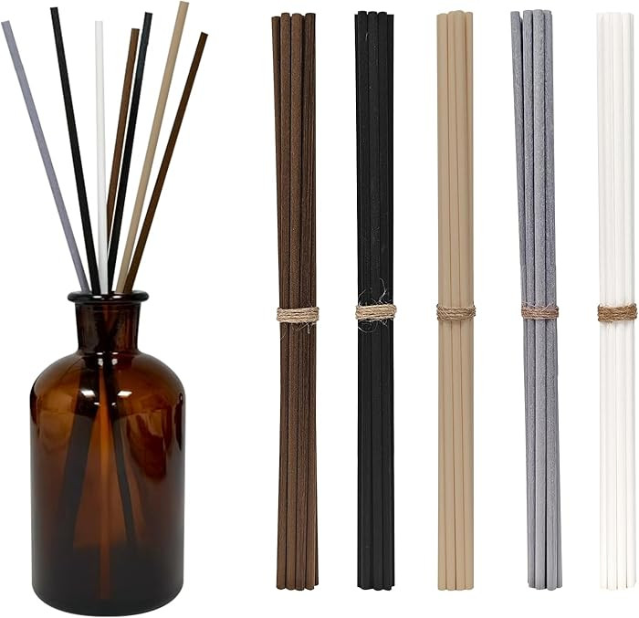 5 Mixed Colors 10inch Diffuser Replacement Sticks - 60Pcs Fiber Reed Fragrance Sticks Refill for ... | Amazon (US)