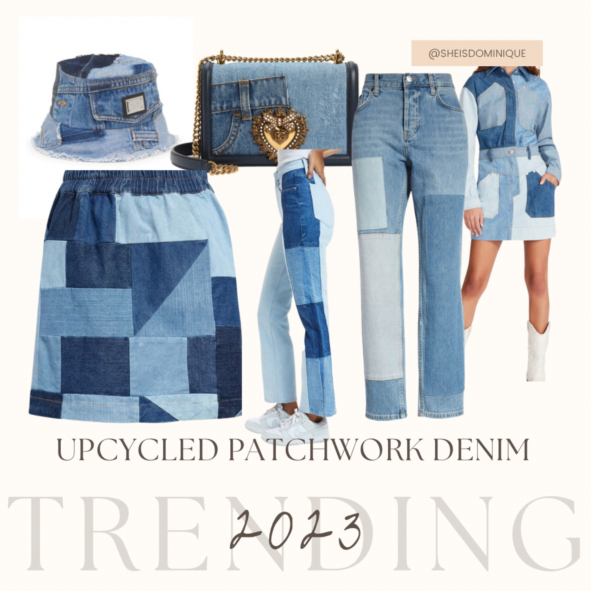 Spring Trends: Upcycled denim // Patchwork jeans

spring denim, jeans, denim skirt, denim dress, bucket hats, good American jeans

#LTKFind #LTKstyletip #LTKsalealert
