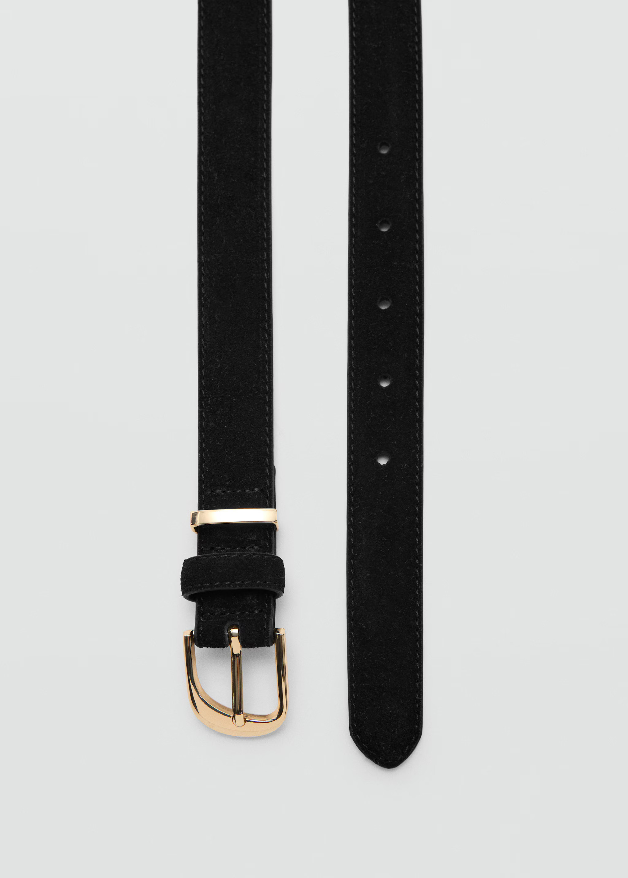 Buckle leather belt - Woman | MANGO USA | MANGO (US)