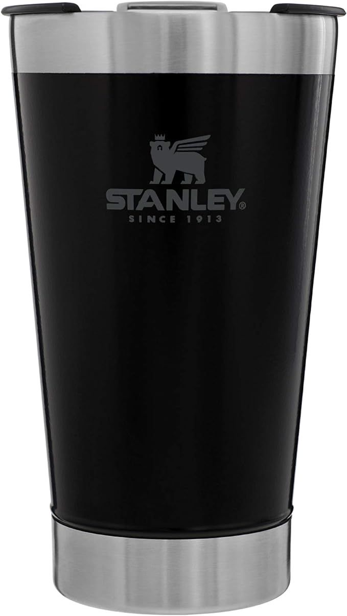 Stanley Classic Stay Chill Vacuum Insulated Pint Glass with Lid, 16oz Stainless Steel Beer Mug wi... | Amazon (US)