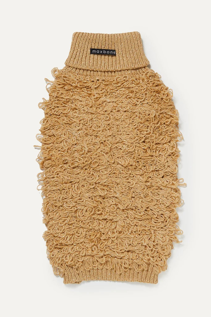 Metallic Curly Knit Jumper | max-bone