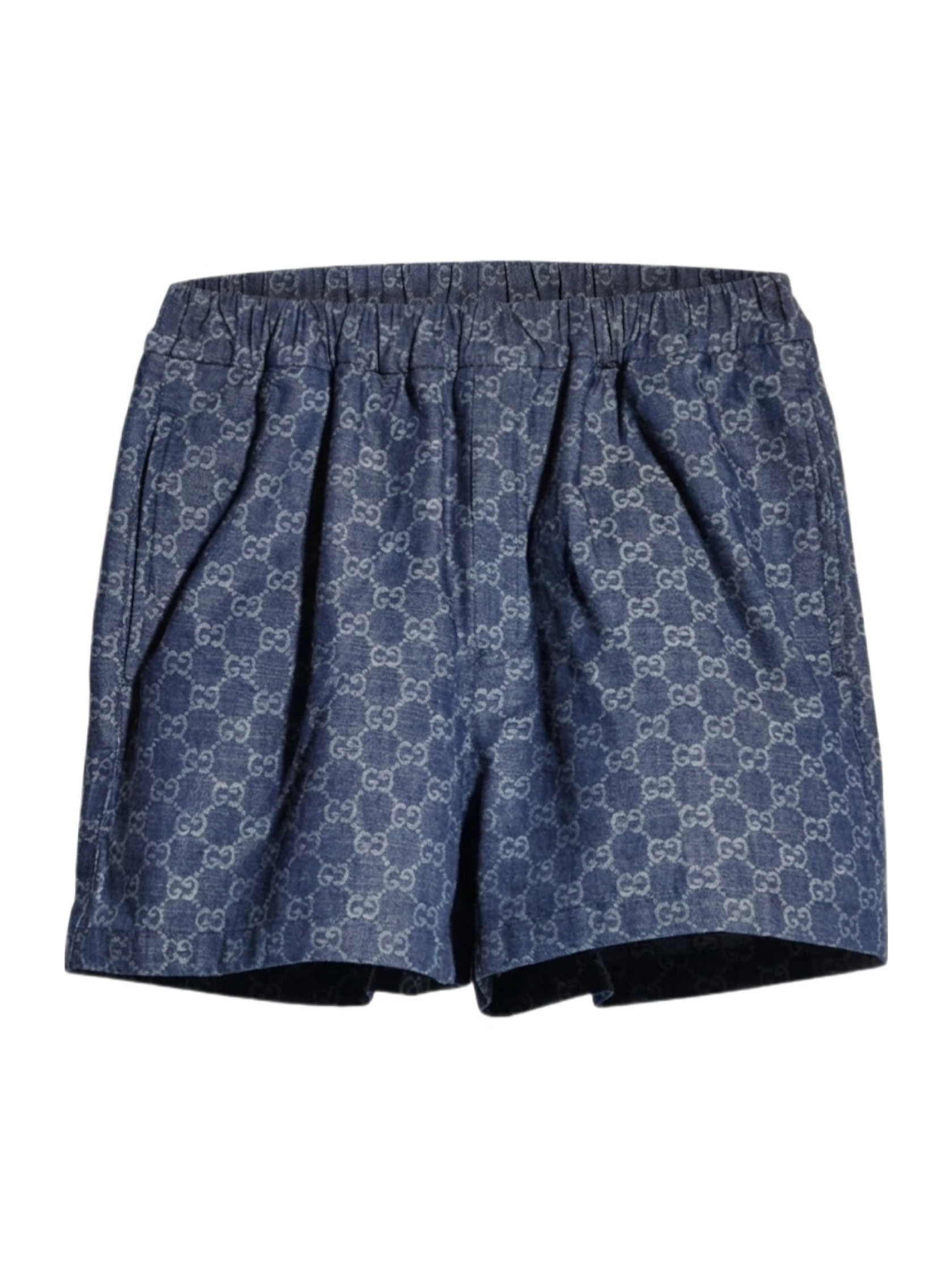 GG cotton denim jacquard shorts | Senser US
