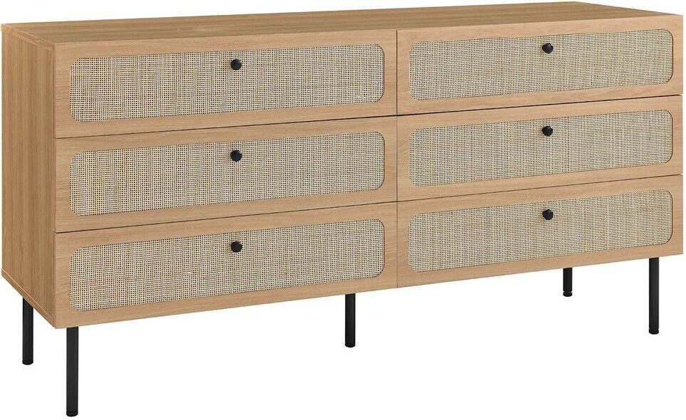 Chaucer 6-Drawer Dresser In Oak | 1stopbedrooms