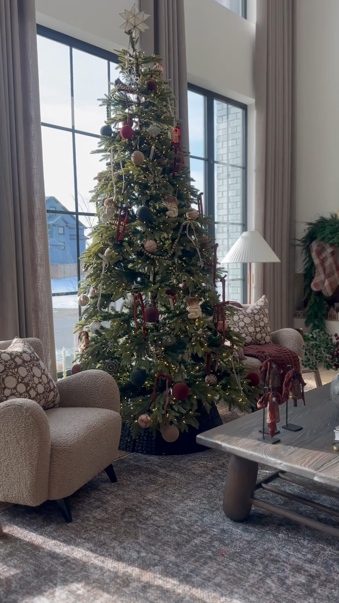 I had a vision for our living room this year, and it included flanking our Christmas tree with these gorgeous chairs from @wayfair ! The chairs are so stunning and right now at Wayfair is their Black Friday Sneek Peek happening and you can save up to 70% off sitewide. I have so many Wayfair pieces in my home and I love them so much! They always have fast shipping too! 

#wayfair #wayfairpartner 

#LTKHoliday #LTKHome #LTKSeasonal