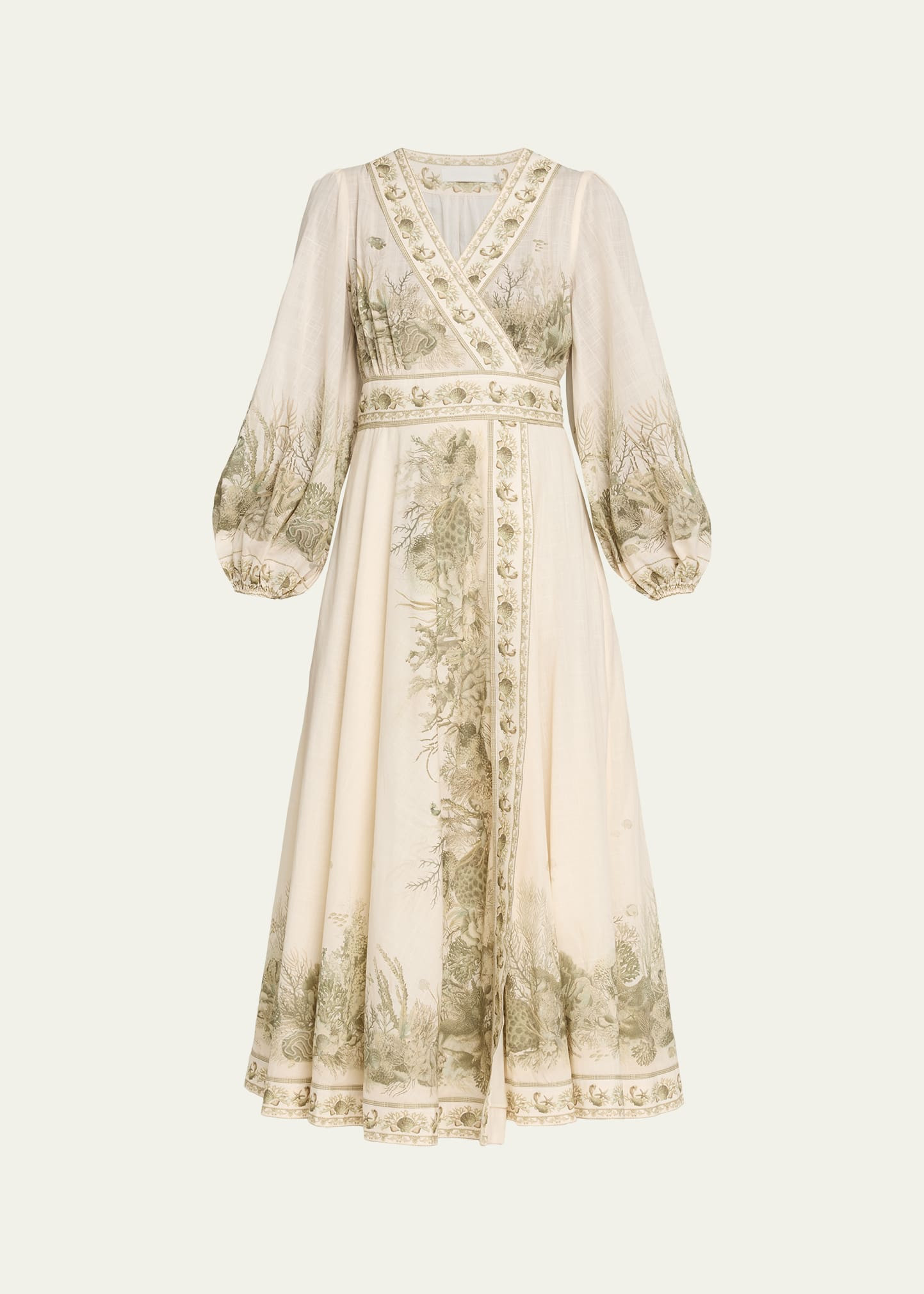 Zimmermann Wanderlust Wrap Midi Dress | Bergdorf Goodman
