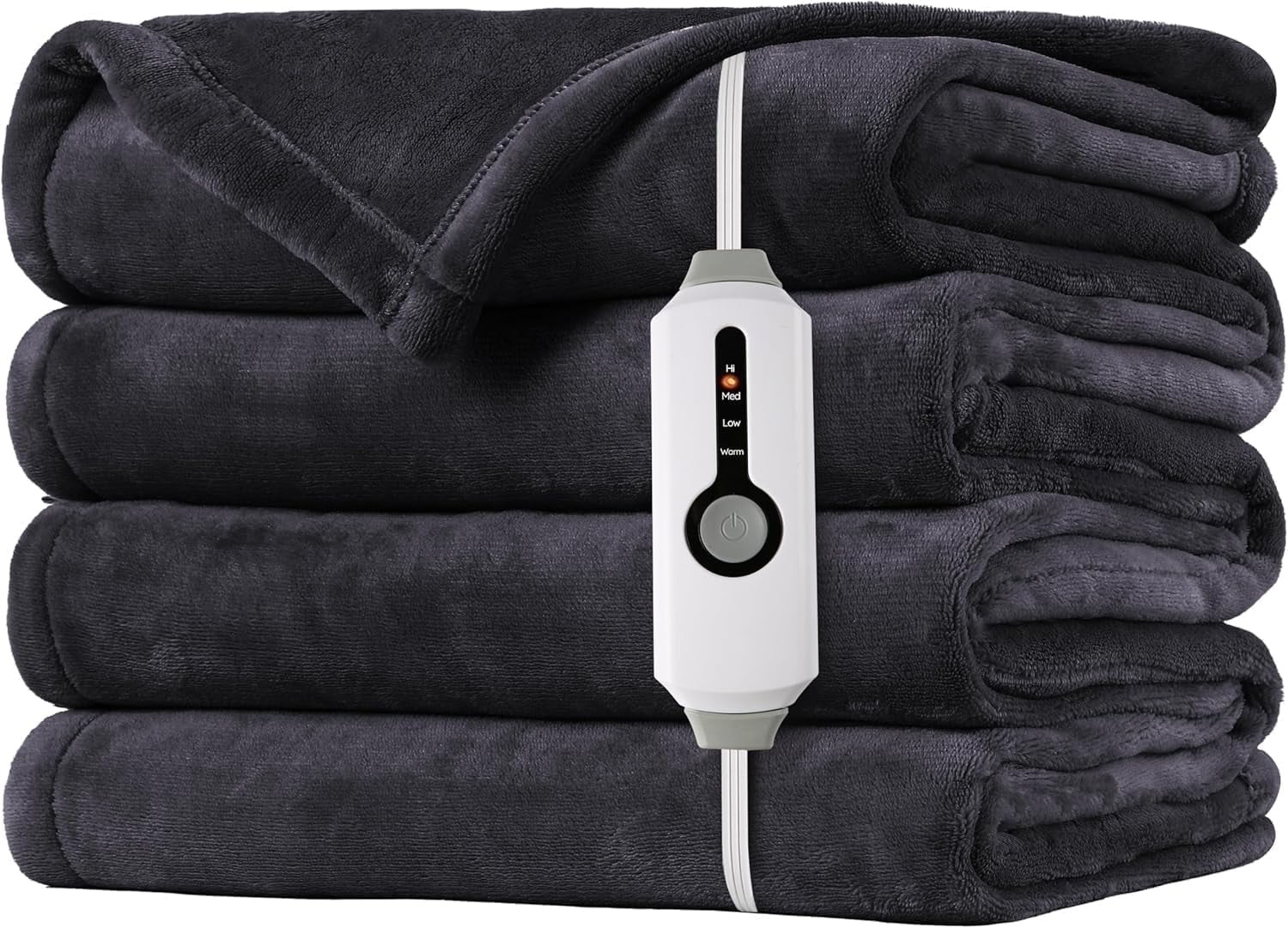 SUNNY HEAT Electric Heated Blanket Flannel 72" x 84" Full Size-4 Heating Settings & 10 Hours Auto... | Walmart (US)
