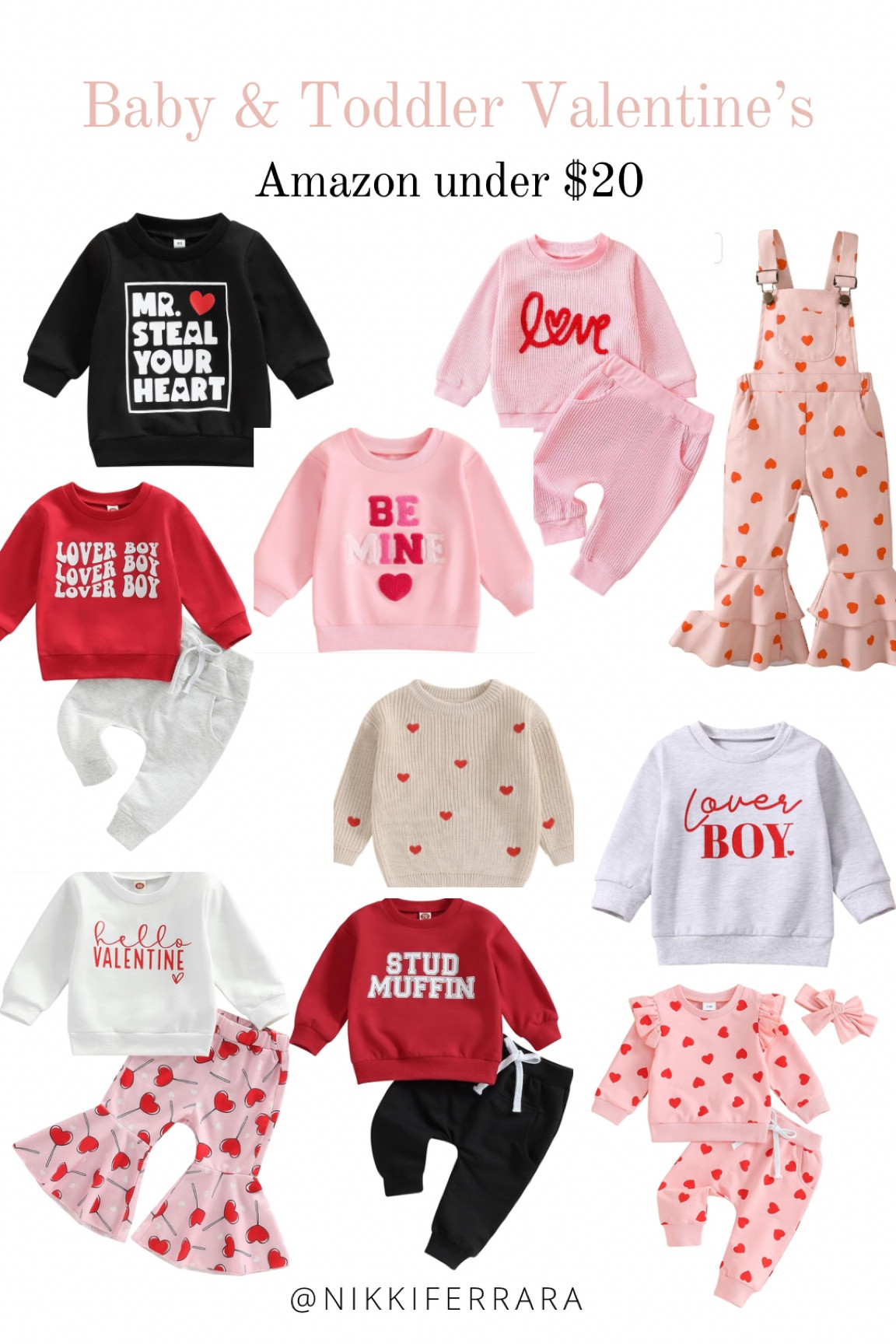 Toddler & Baby Valentine’s Day💋❤️💌
Amazon under $20!

Toddler Valentine’s outfit, baby valentines basket, toddler valentines basket, Vday, Valentine’s Day gift ideas, valentines gift, Vday gift, Baby sets, Valentine’s Day, baby valentines outfit 

#LTKMostLoved #LTKbaby #LTKkids
