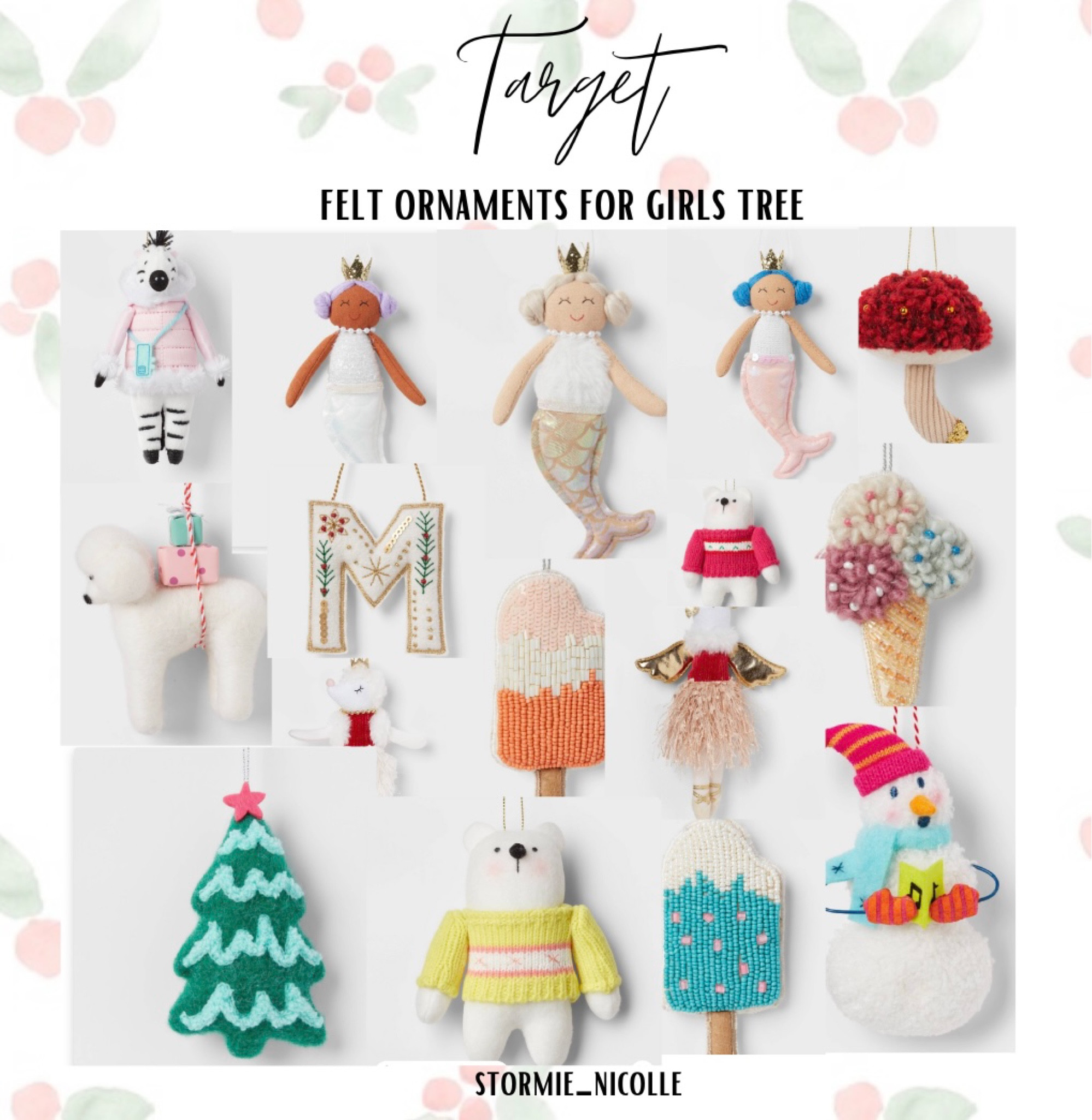 Target’s Felt Ornaments for a girls tree!!!🎄

#LTKSeasonal #LTKKids #LTKHome