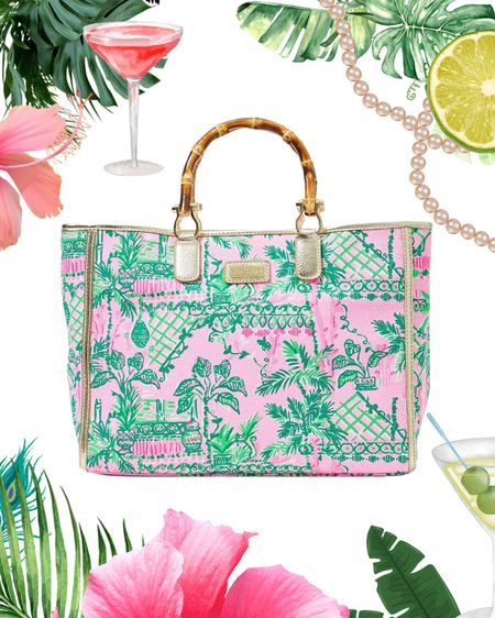 dream bag from lilly pulitzer 🌺🌴 #lillypulitzer #dreambag #beachbag #summerbag 