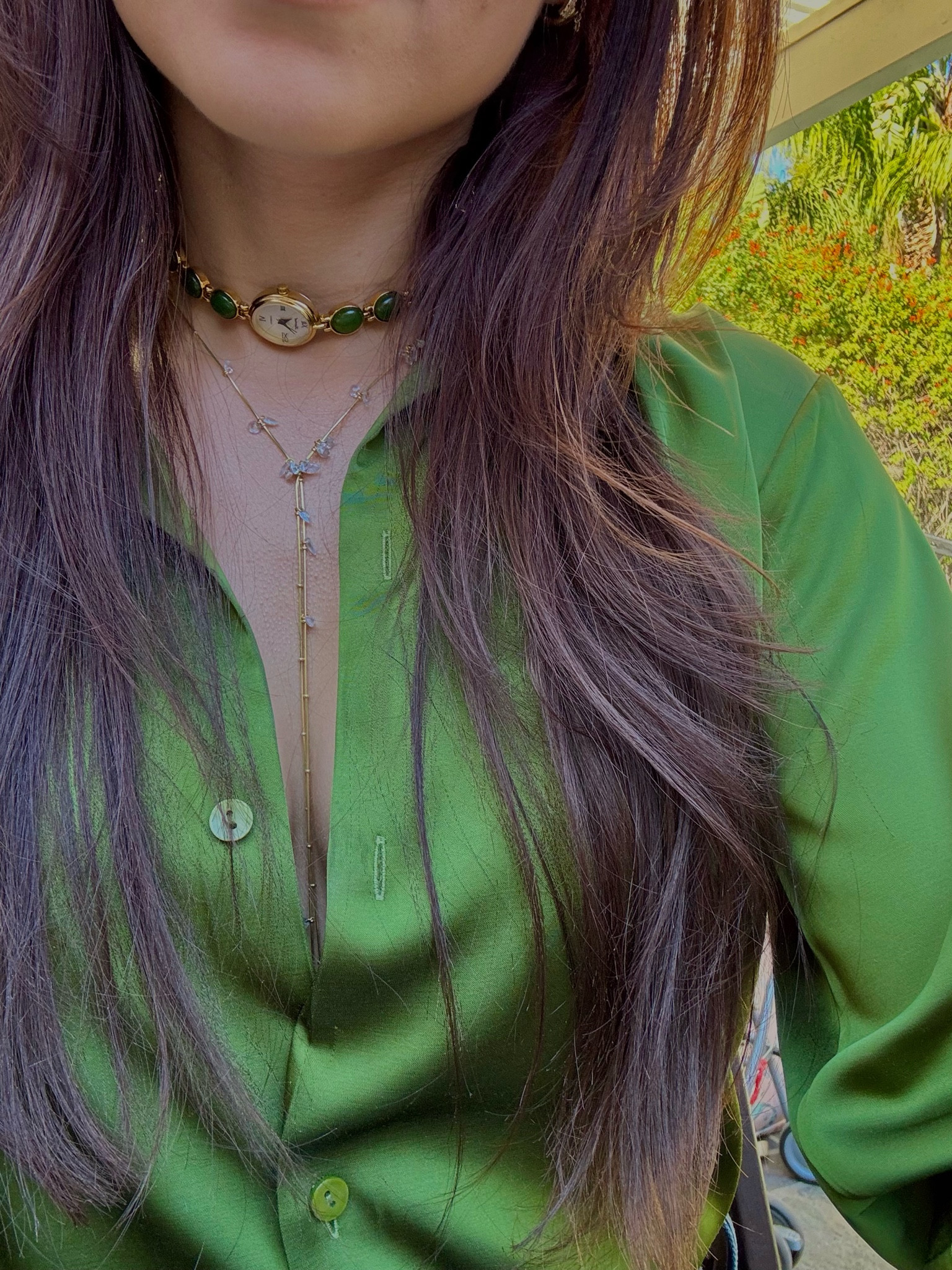 Fall outfit, jewelry and satin top 💚

#LTKStyleTip #LTKSeasonal #LTKParties