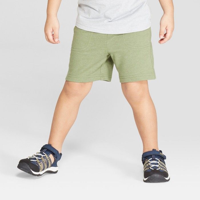 Toddler Boys' Knit Pull-On Shorts - Cat & Jack™ Olive | Target