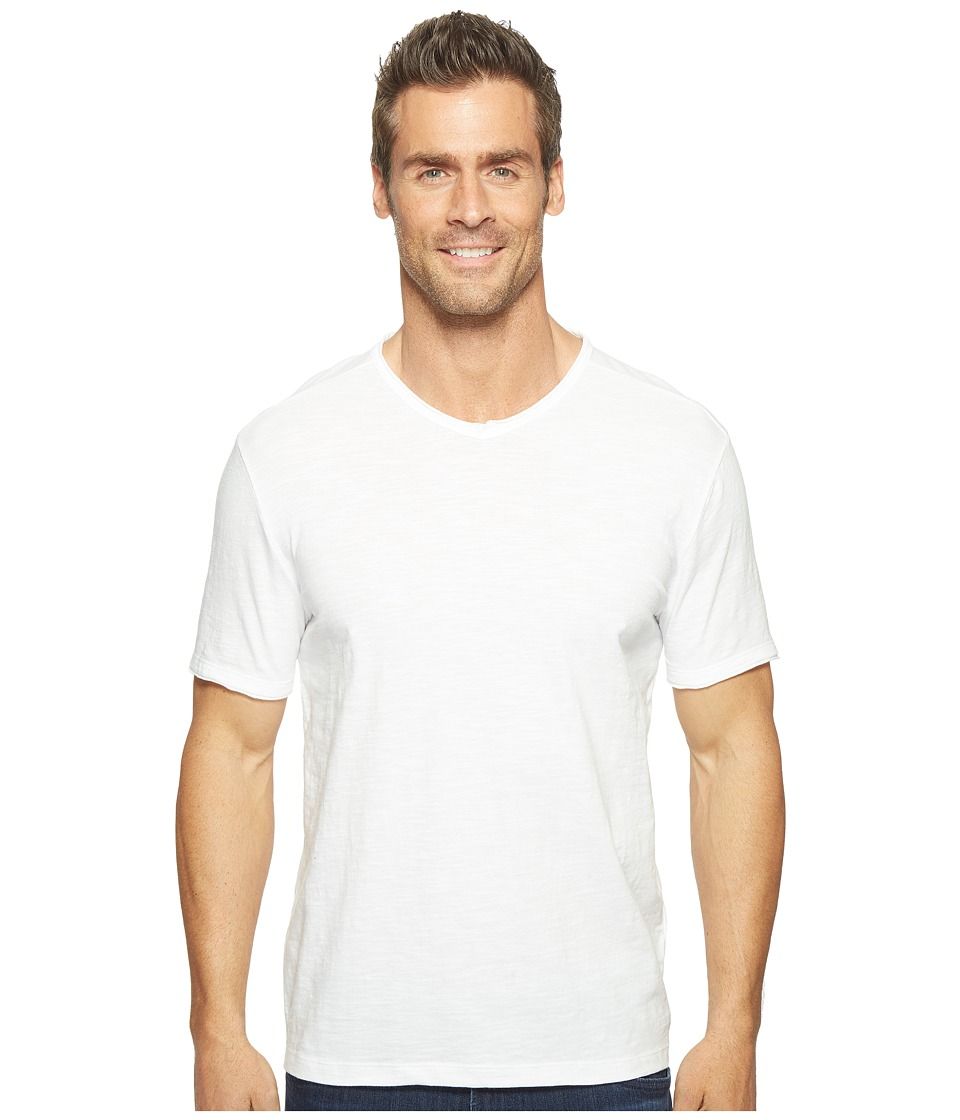 Calvin Klein Jeans - Mixed Media V-Neck Tee (White Wash) Men's T Shirt | Zappos