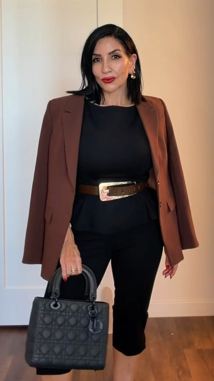 Two ways to style your black staples 🖤
• Classic all-black (always chic)
• Black + brown (soft, elevated, luxe)
Everything linked on my LTK ✨

#LTKBeauty #LTKootd #LTKOver40