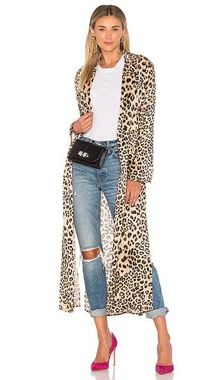 x REVOLVE Delaney Duster in Leopard | Revolve Clothing (Global)