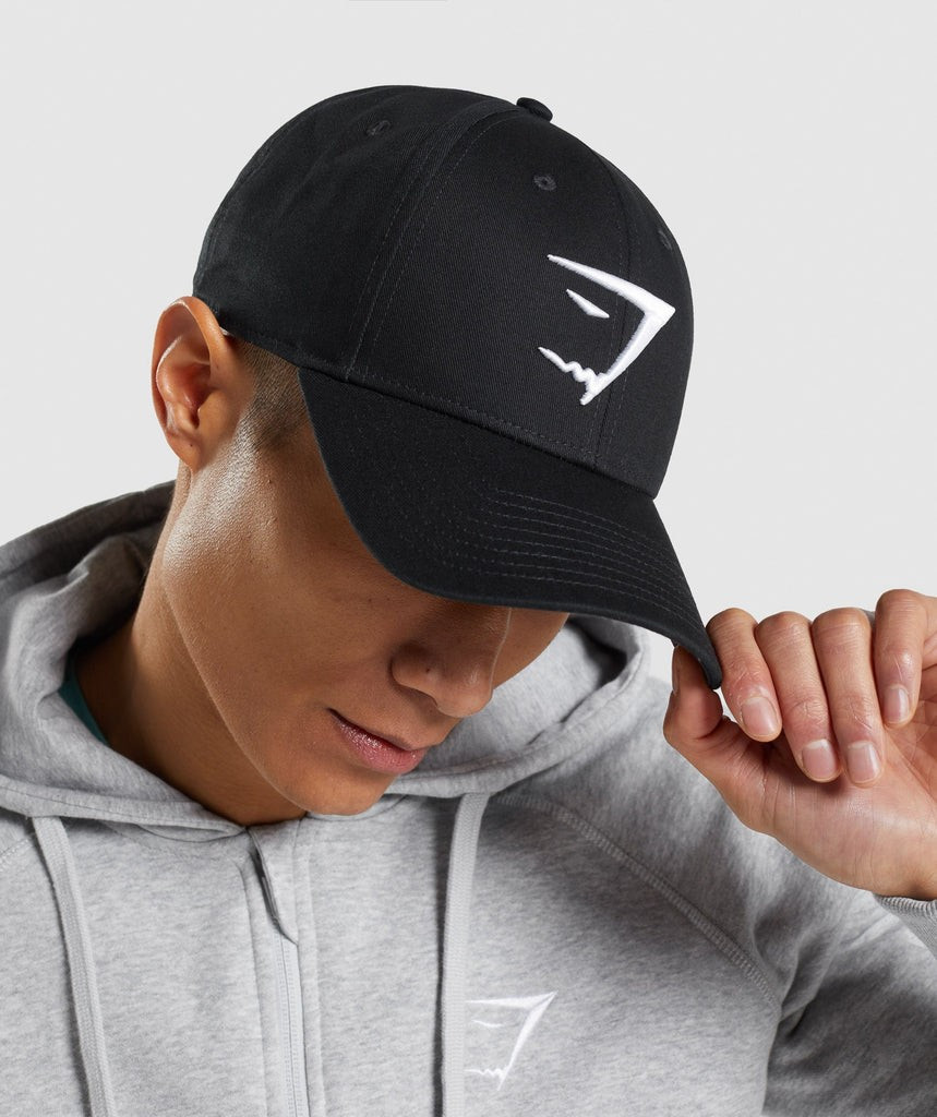 Gymshark Sharkhead Cap - Black | Gymshark (Global)
