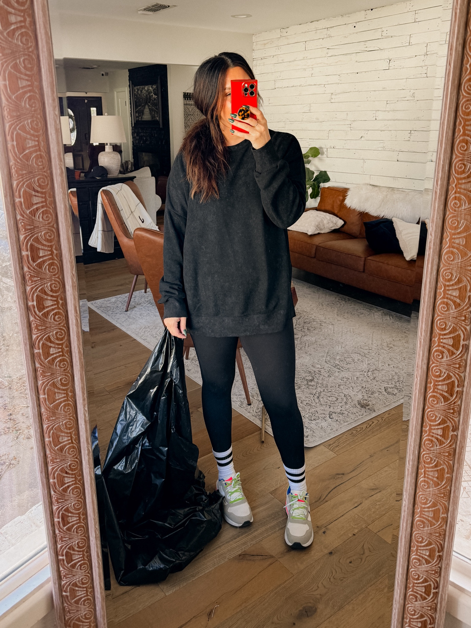 Rage cleaning outfit. 
Sweatshirt: XXL
Most comfy leggings and shoes
Bad attitude not included  

#LTKstyletip #LTKmidsize #LTKfindsunder50