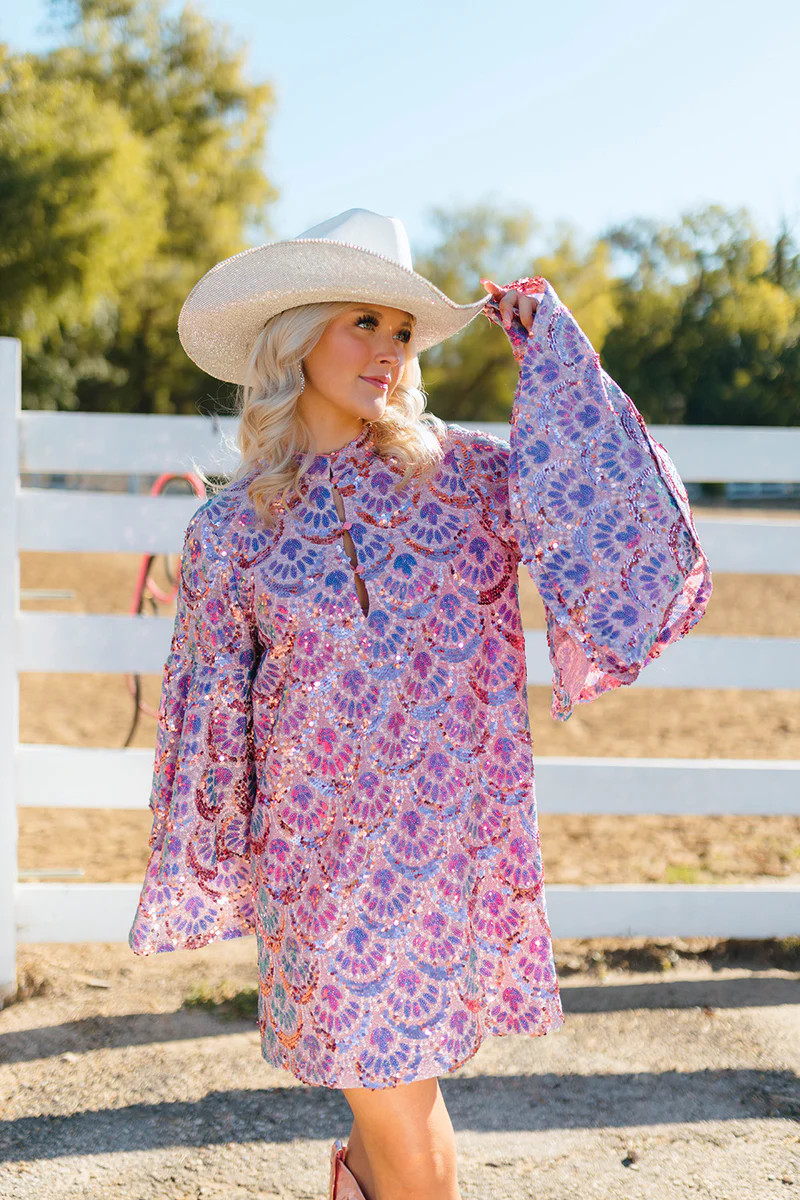 BuddyLove | Gayle Long Sleeve Mini Dress | Feeling Sparky | BuddyLove