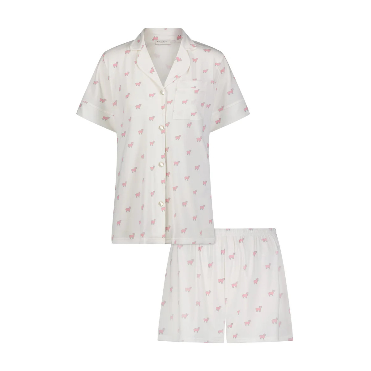 HARRY Pajama Set in PINK SHEEP Print | Polkadot England