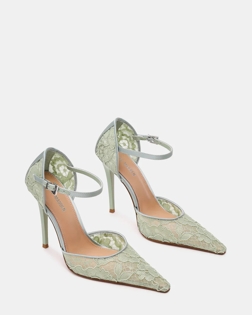 AVANT Pistachio Lace Pointed-Toe Stiletto Pump Women's Heel | Steve Madden (US)