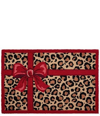 Peking Handicraft Holiday Collection Hooked Wool Leopard Christmas Rug | Dillard's | Dillard's