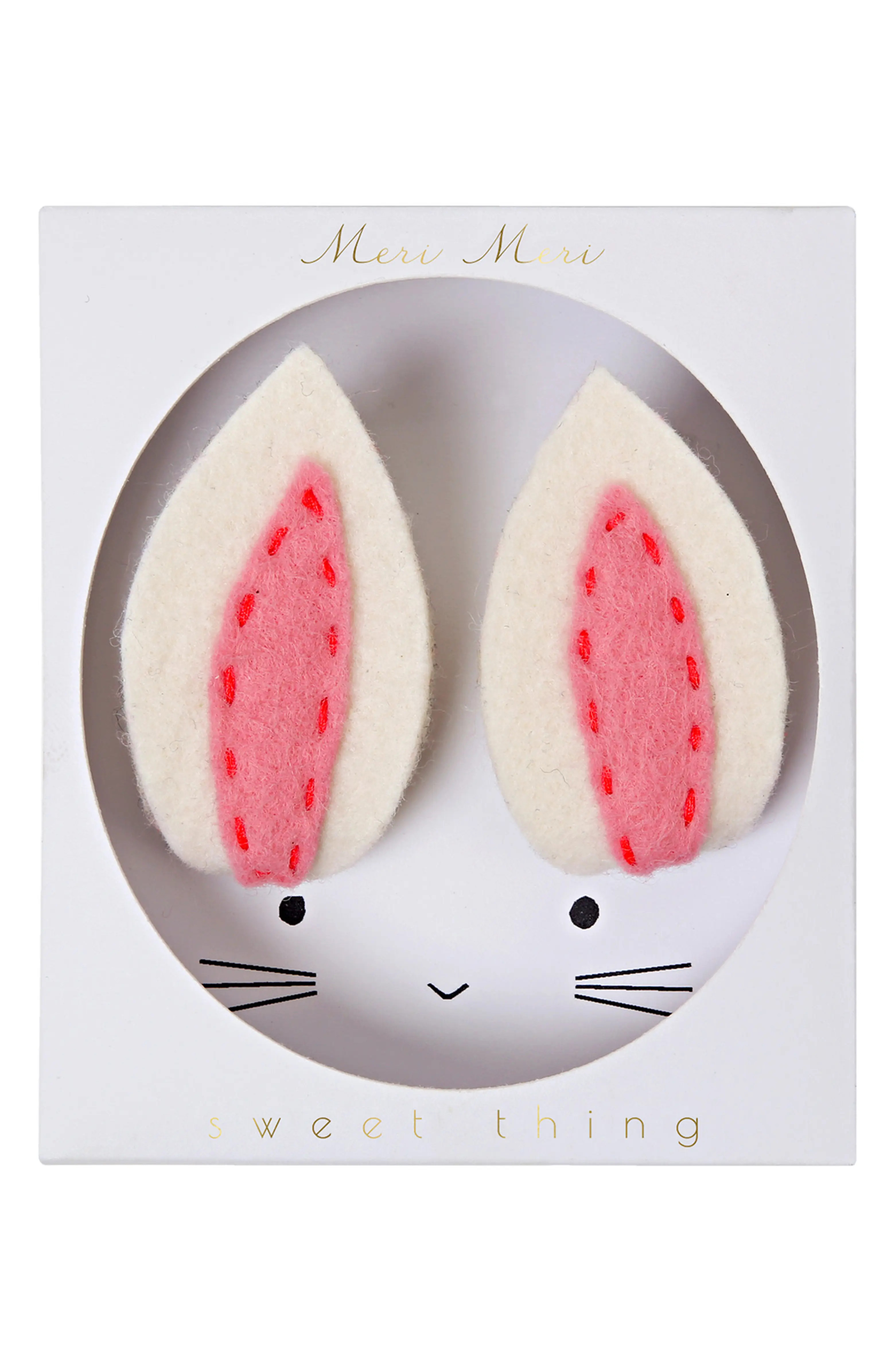 Set of 2 Bunny Ear Hair Clips | Nordstrom