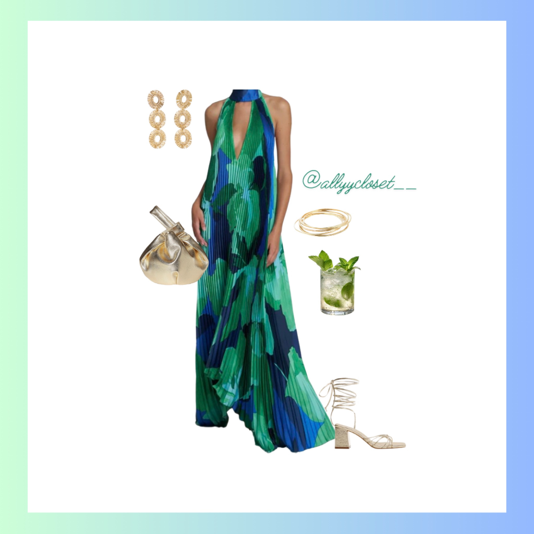 Cool for the summer🥒🧊💚 

**Link not available for dress, so I linked a similar one! The dress pictured is “Printed Plisse Maxi Tent Dress” from Auri Collection. 

#LTKSeasonal #LTKWedding #LTKStyleTip