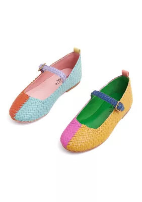 Charlotte Stone Women's Raleigh Mismatch Woven Flats | Belk