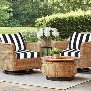 24 x 24 x 4.3 in. 4-Piece Deep Seating Outdoor Lounge Chair Cushion Weather Proof Patio Cushion B... | The Home Depot