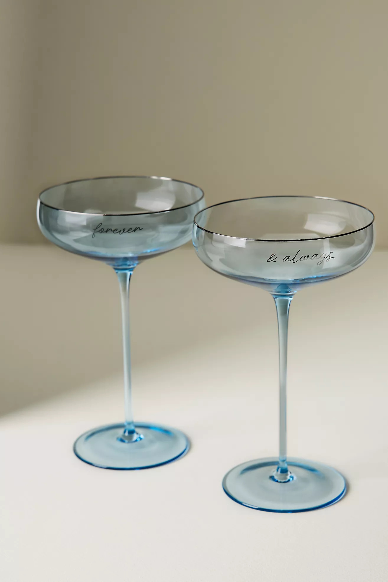 Forever & Always Coupe Glasses, Set of 2 | Anthropologie (US)