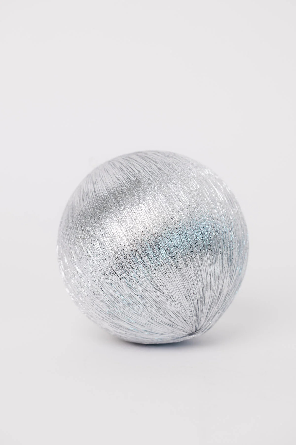 City Satin Ball Ornaments - Silver - Box of 4 - THELIFESTYLEDCO Shop | THELIFESTYLEDCO
